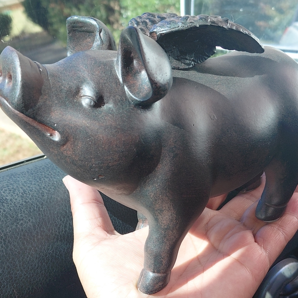 Flying Pig Figurine
